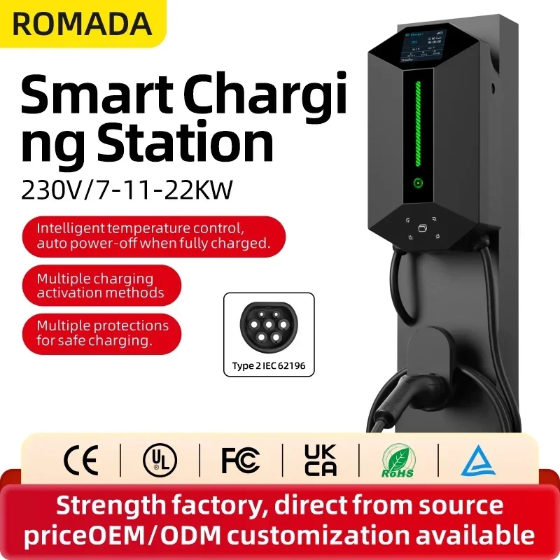 7KW 11KW 22KW ROMADA Home use  - Wallbox Ev ulasan dan harga