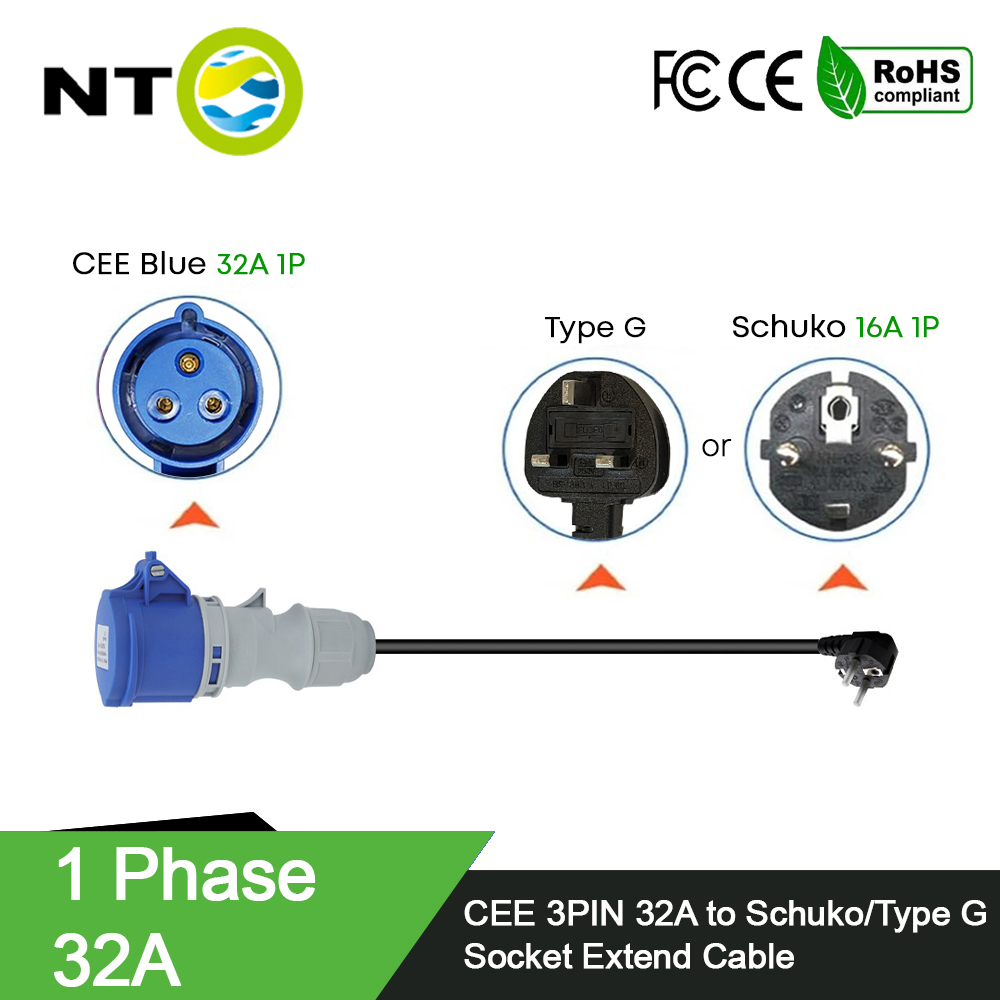 NTO Blue CEE Female Power Plug - Ev Charger Adapter ulasan dan harga