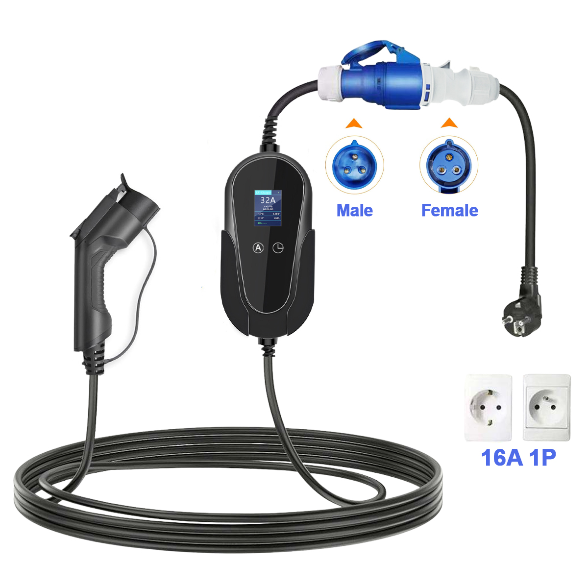 NTO Blue CEE Female Power Plug - Ev Charger Adapter ulasan dan harga