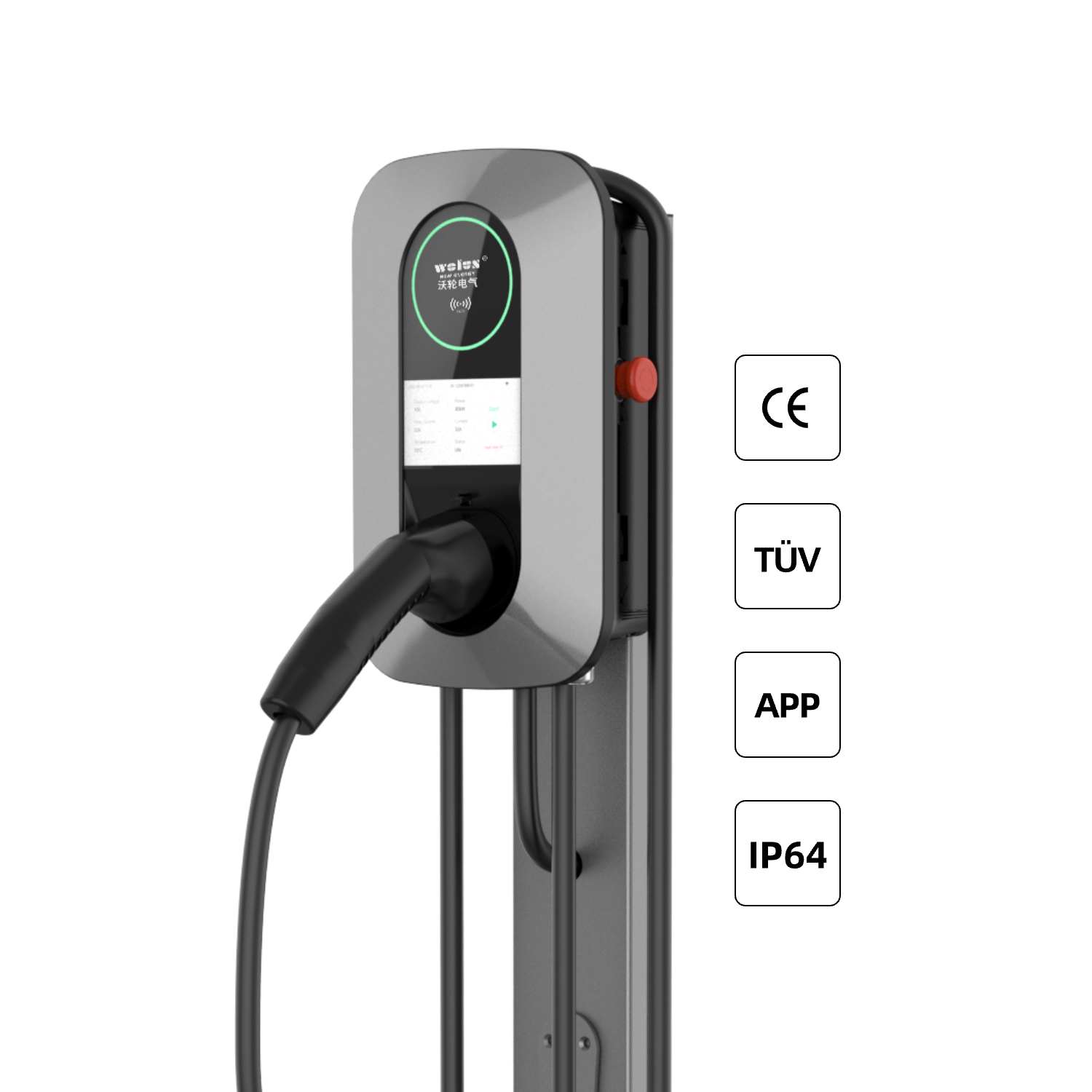 22kW AC Home Charging Pile Ev  - Wallbox Ev ulasan dan harga