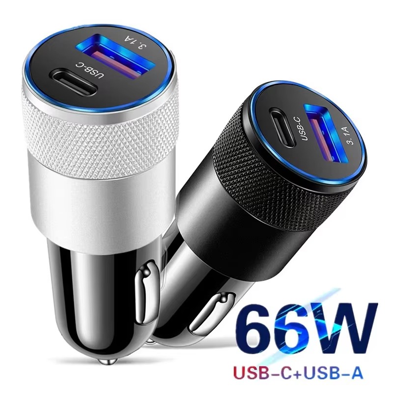 66W USB Car Charger Type C Fas - Fast Ev Charger ulasan dan harga