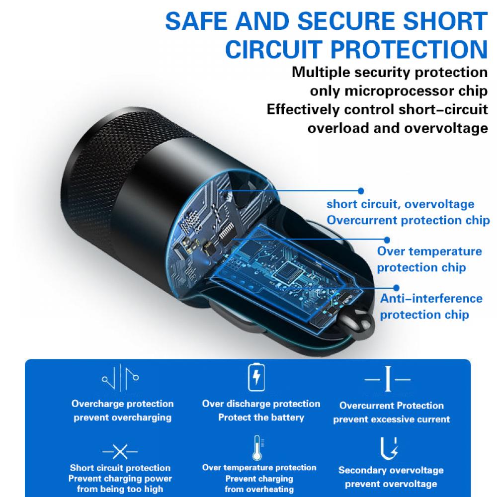 66W USB Car Charger Type C Fas - Fast Ev Charger ulasan dan harga
