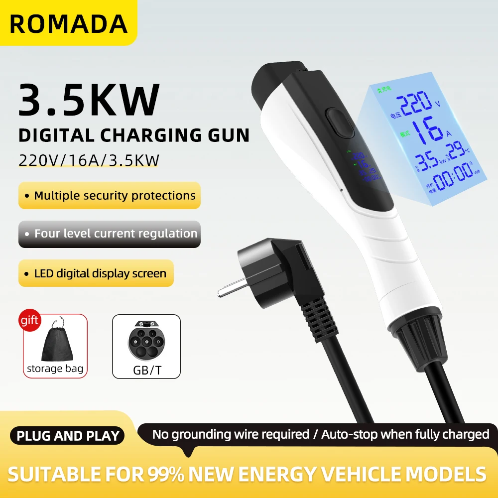 NEW 3.5KW 16A GB/T20234 EV Por - Ev Charger Adapter ulasan dan harga