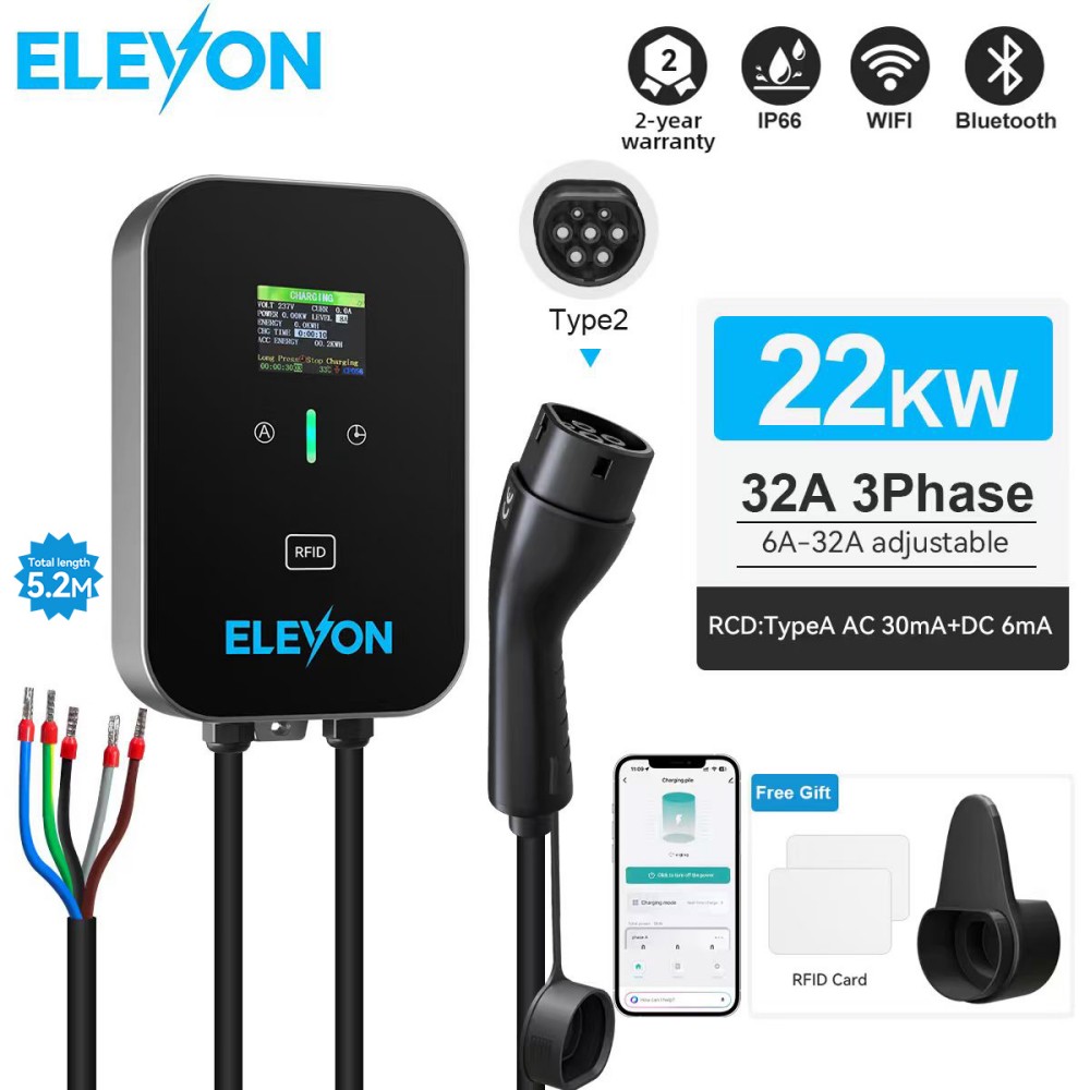 ELEVON EV Charging Station 22K - Wallbox Ev ulasan dan harga