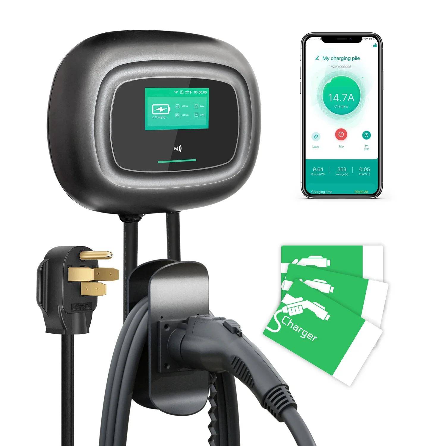 NEW Khons Wall-Mounted Electri - Wallbox Ev ulasan dan harga