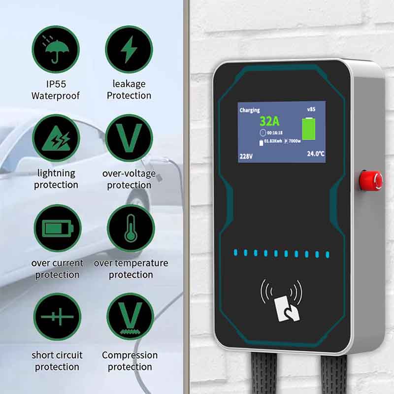 WUFEN EVSE Wallbox EV Car Char - Wallbox Ev ulasan dan harga